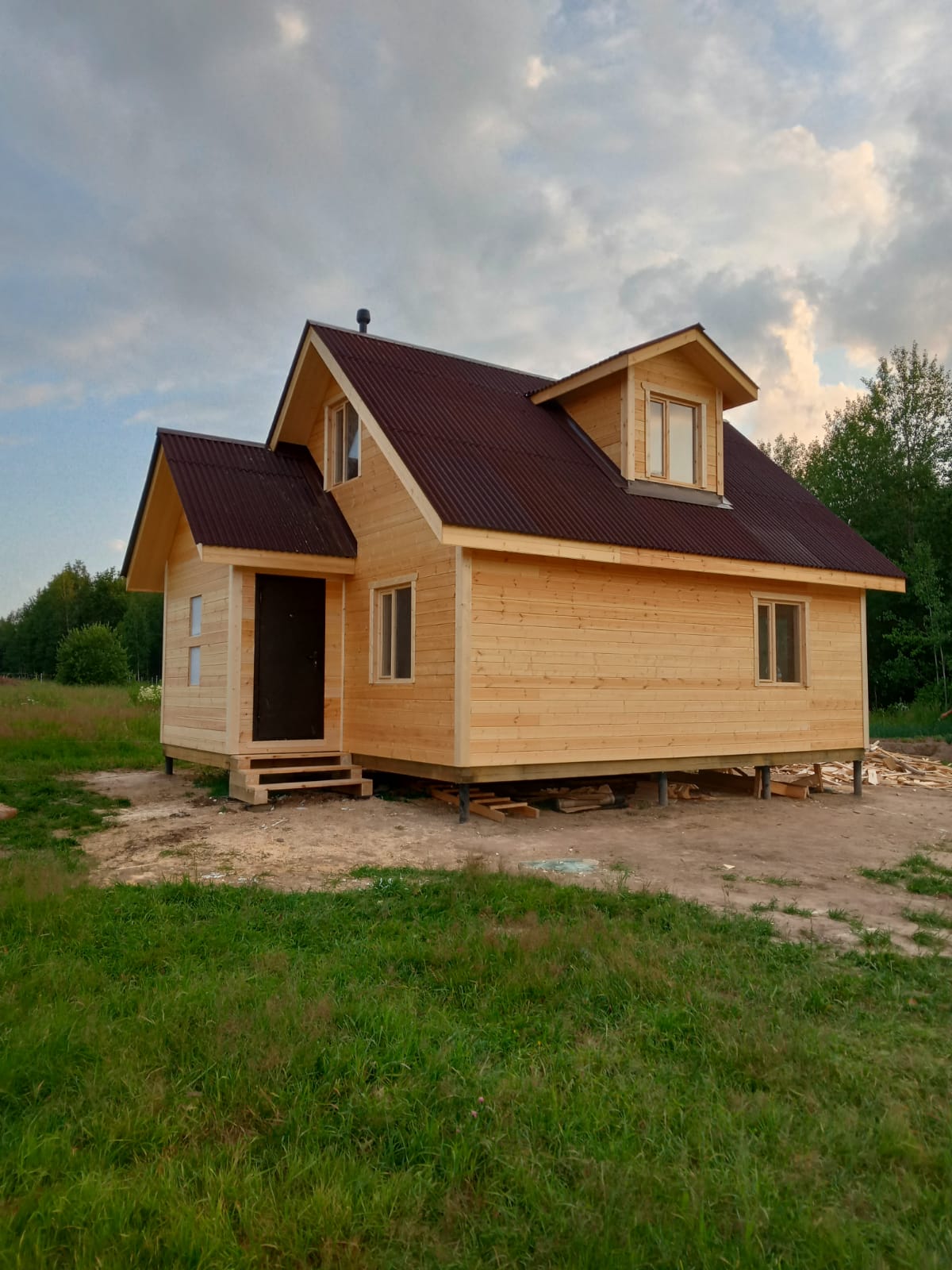 Каркасные дома без отделки под ключ в СПб, проекты и цены на строительство — Хаус-Строй